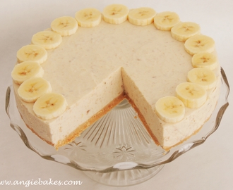 Nepečený banánový cheesecake