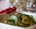 Kerstmenu: Bijgerecht- Zoetzure komkommersalade