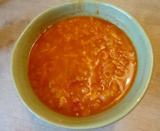 Recept: Linssoppa med sötpotatis och spiskummin