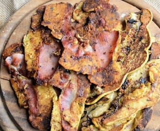 Something Different for Pancake Day! Bacon and Banana Pancake Strips with Smoked Chilli Honey (Recipe)