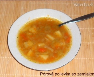 Pórová polievka so zemiakmi (fotorecept)