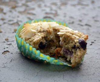 Healthy muffins met blauwe bessen