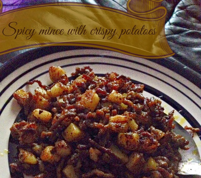 Spicy beef mince with crispy potato cubes kukskitchen style :D with some Potato wisdom from Heston Blumenthal