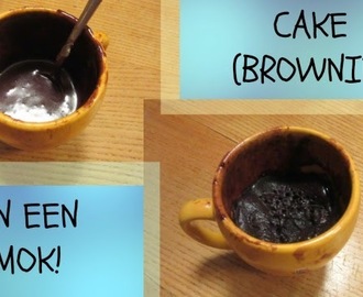 Recept: Cake in een mok (Brownie)
