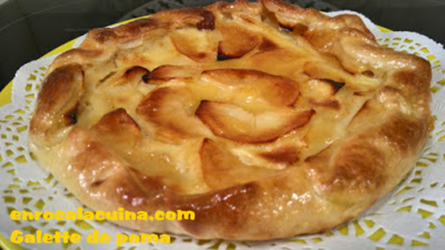 Galette, pastís de poma i crema