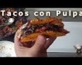 Tacos con Pulpa. Tacos de Vereduras con tortita de pulpa de Fruta
