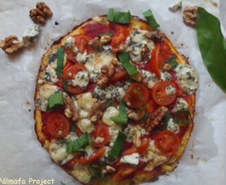 Karfiol alapú gluténmentes pizza