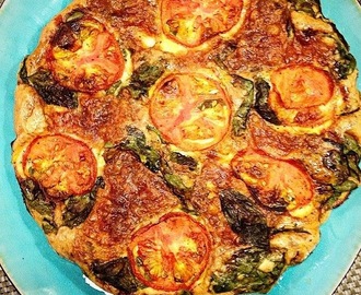 Recept - Frittata met verse tomaten, mozzarella en basilicum