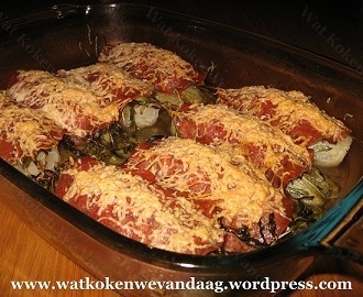 Recept: Witlof uit de oven met salami en geitenkaas