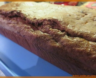 Chocolade bananenbrood (zuivelvrij en suikervrij)