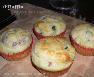 Muffins zucchine e pancetta