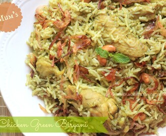 Mum's Chicken Green Biryani (Pressure Cooker Method) ~ The Taste of Home!