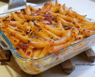 Tomaattinen pasta-jauhelihavuoka - Tomatine pasta-hakklihavorm