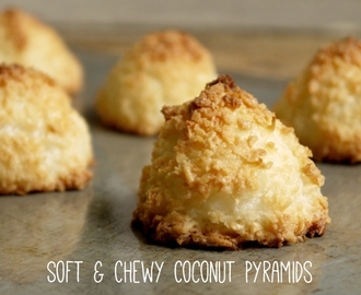 Soft and Chewy Coconut Pyramids