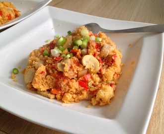 Wat eten we vandaag: Crispy couscous met kip en chorizo