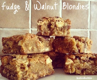Fudge & Walnut Blondies