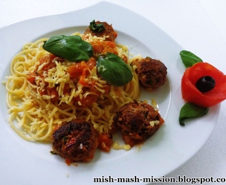 Spaghetti z soczystymi pulpecikami wg Okrasy