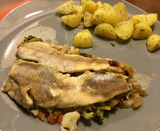 Forel in papiliote