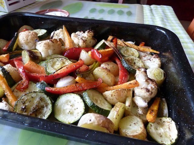 Pečená  zelenina so zemiakmi