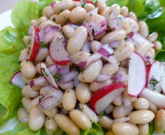 Quick And Easy White Bean Salad With Radishes - Vegan And Gluten Free