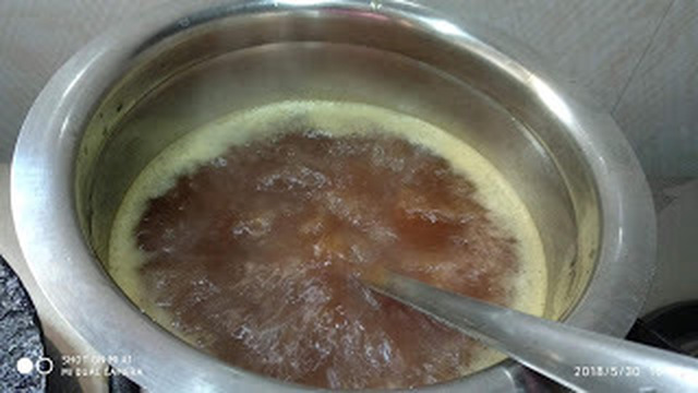 Lemon, ginger and Jaggery syrup (Elumichai, inchi and vellam sarbath)