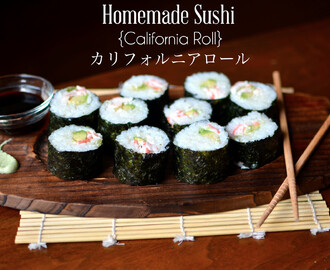 Homemade Sushi: The California Roll {No Raw Fish!}