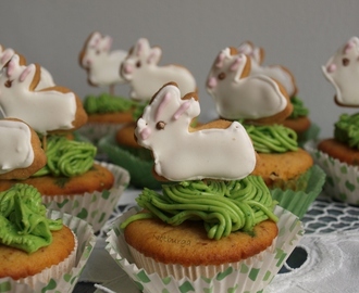 Húsvéti narancsos-mandulás nyuszi cupcakes