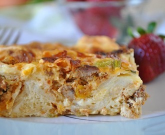 Mother’s Day: Mexican Breakfast Casserole and a homemade gift of Brown Sugar Scrub