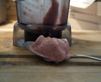 Strawberry ice cream a la Vitamix