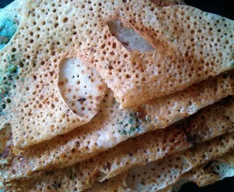 Dry Fruit And Nut   Rava Dosai/ Cream Of Wheat Crepes
