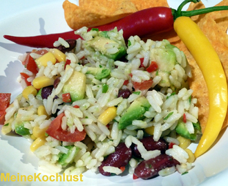 Reissalat auf mexikanische Art - Rice salad mexican style