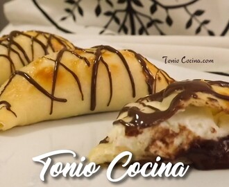 Pizza Calzone de Nutella | Postre con Masa casera | #TonioCocina
