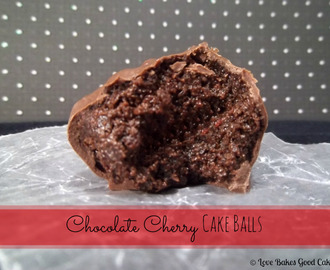 Chocolate Cherry Cake Balls