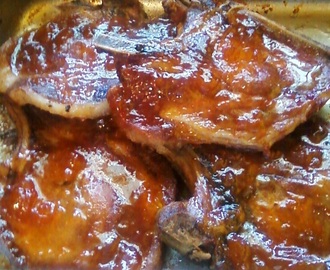 Baked Pork Chops with Apricot Preserves