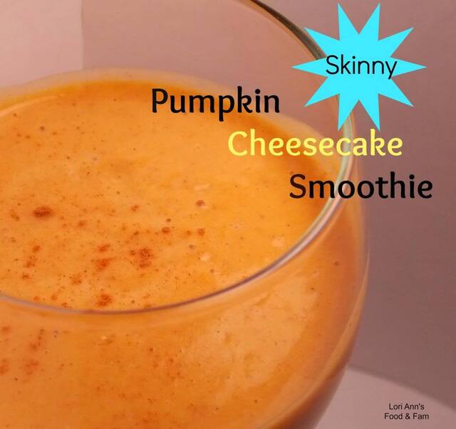 {Skinny} Pumpkin Cheesecake Smoothie