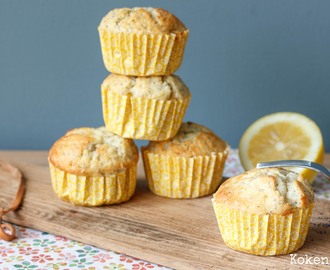 Citroen maanzaad muffins (Lemon poppyseed muffins)