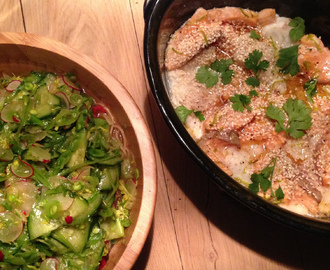 Aziatische vis met noedels en groente | by Jamie Oliver