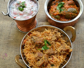 Amma's Mutton Biryani Recipe | South Indian Style Mutton/Goat Biryani
