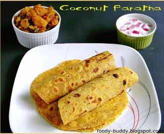 Coconut Paratha / Coconut Flat Bread