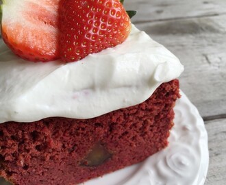 Healthy red velvet cake