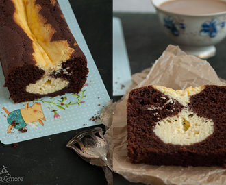Saftiger Schokoladenkuchen mit Cheesecake-Kern {Moist Chocolate Cake with Cheesecake Core}