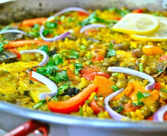 Spaanse keuken: vegetarische paella