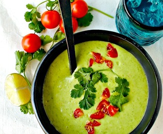 Colombian Cream of Avocado Soup – lightened up and vegan