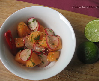 Asia-Salat mit Melone