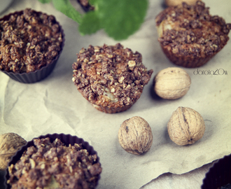 Wegańskie muffinki jabłkowe z kruszonką – bez jaj – najzdrowsze