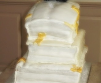 Neapolitan Stacked Book Wedding Cake