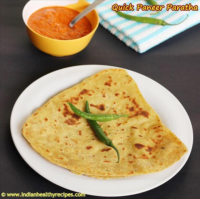 paneer paratha recipe
