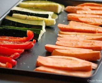 Franse groentefrietjes uit de oven