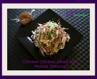 Chinese Chicken Salad with Peanut Dressing