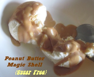 Peanut Butter Hard Shell Ice Cream Topping (Sugar Free Option)
